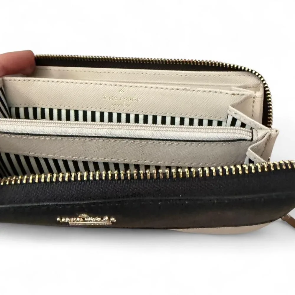 Kate-spade-new-york Women's Black and Pink Wallet-purses